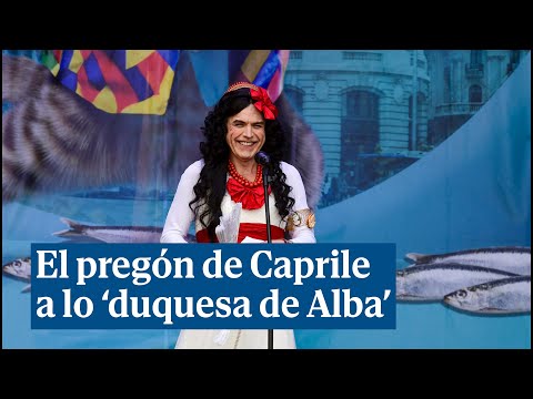 El pregón de Lorenzo Caprile como 'duquesa de Alba'