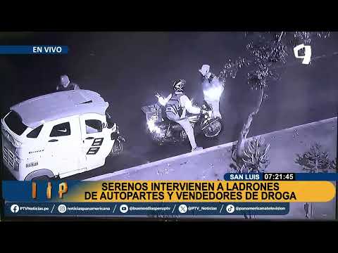 BDP EN VIVO Serenos intervienen a ladrones de autopartes y vendedores de droga en San Luis