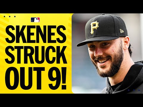 Paul Skenes struck out a season-high 9 batters vs. the Dodgers!