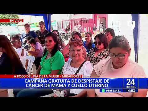 Miraflores: Realizan campaña gratuita de despistaje de cáncer de mama y cuello uterino