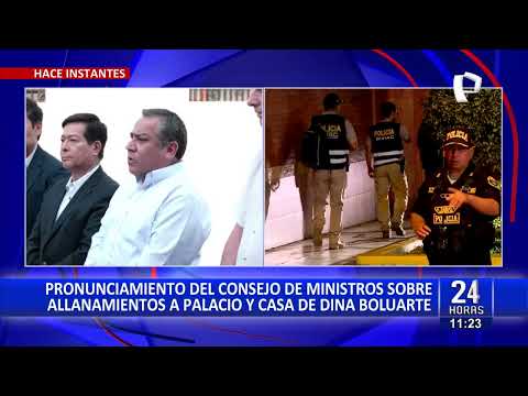 Ministros sobre allanamiento a Palacio de Gobierno y casa de Boluarte: Es inconstitucional