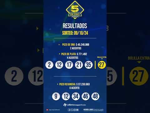 Resultados 5 de Oro - 09/10/24