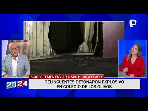 Juan Carlos Liendo sobre ataque con explosivo a colegio: Esto no se ha visto ni en la época de SL