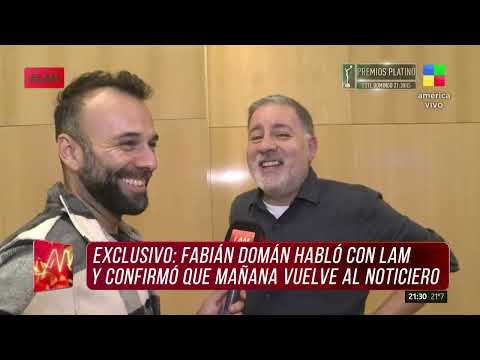 Fabián Doman habló con LAM tras haber dejado el programa en vivo