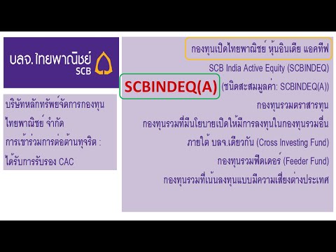 SCBINDEQ(A) กองทุนเปิดไทยพาณิช