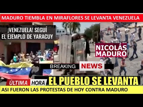Asi fue la protesta contra Maduro hoy 26 septiembre en Yaracuy