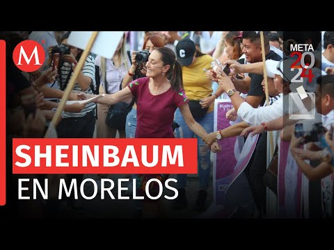 Claudia Sheinbaum se reunió con simpatizantes en Morelos, aseguró seguir con los programas sociales