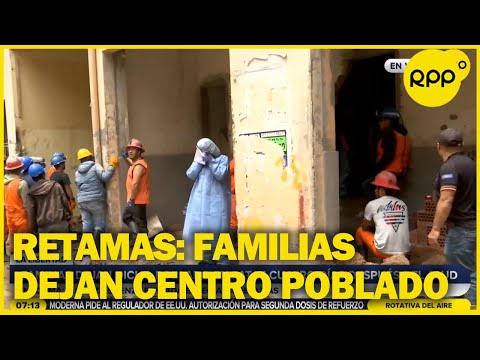 Derrumbe en Pataz: familias migran de Retamas a cuatro días del alud