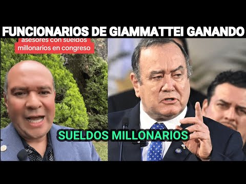 ORLANDO BLANCO DESENMASCARAN A FUNCIONARIOS DE GIAMMATTEI QUE GANAN SUELDOS MILLONARIOS GUATEMALA.