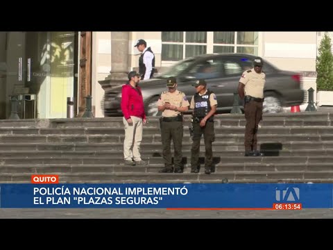 La Policía Nacional implementó un plan para recuperar los espacios públicos de Quito