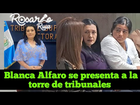Presidenta del TSE Blanca Alfaro acompaña a trabajadores acusados en el caso Corrupción Semilla