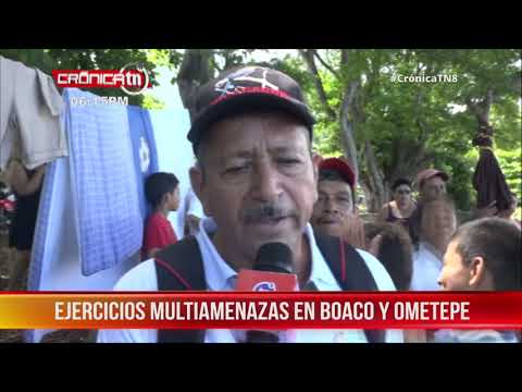 Boaqueños participaron activamente en 3er ejercicio multiamenazas 2020 - Nicaragua