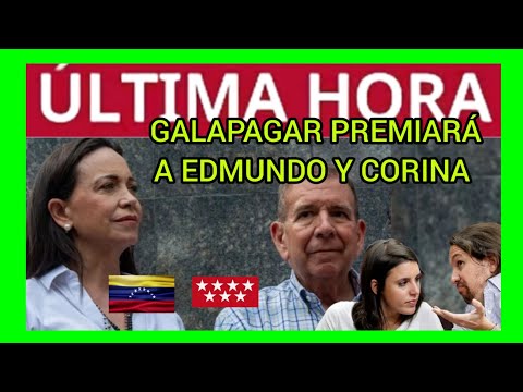 GALAPAGAR OTORGARÁ UNA MEDALLA A EDMUNDO Y CORINA MACHADO