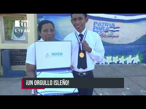 ¡Orgullo isleño! El mejor estudiante de Nicaragua, es de la Isla de Ometepe - Nicaragua