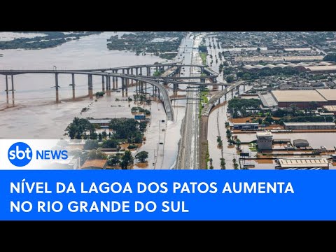 SBT News na TV: Nível da Lagoa dos Patos aumenta e deixa sul gaúcho em alerta