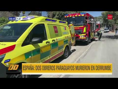 España: Dos obreros paraguayos murieron en un derrumbe