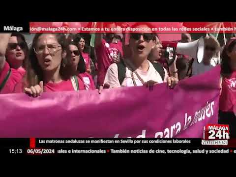 Noticia - Las matronas andaluzas se manifiestan en Sevilla por sus condiciones laborales
