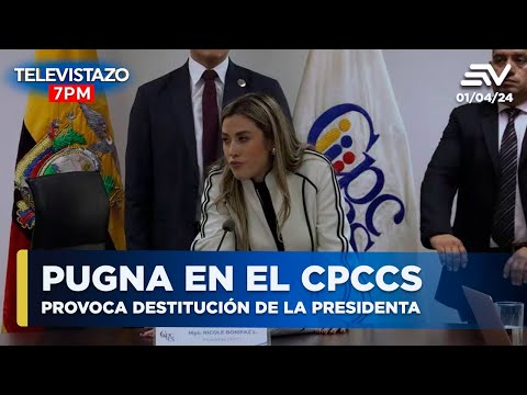Destitución de presidenta Nicole Bonifaz de Consejo de Participación Ciudadana | Televistazo en vivo