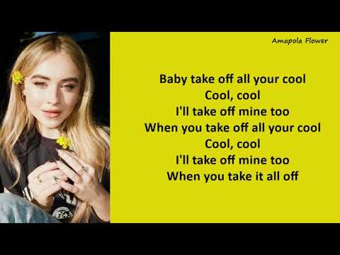 Sabrina Carpenter -Take Off All Your Cool (Lyrics-Letra)