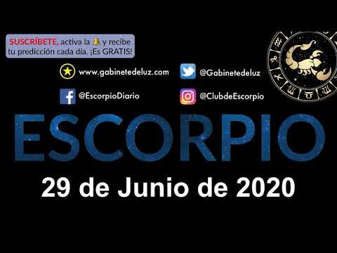 Horóscopo Diario - Escorpio - 29 de Junio de 2020
