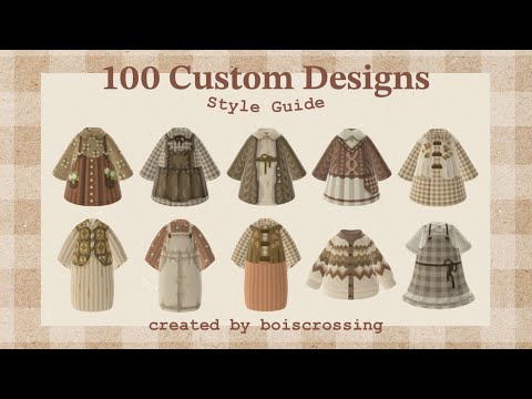 【あつ森】100枠の洋服マイデザイン公開 | 100 Custom Clothing / Style Guide | Animal Crossing New Horizons