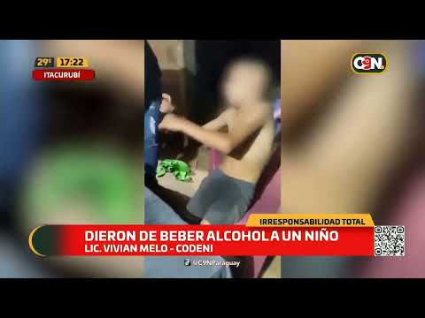 Dieron de beber alcohol a un niño en Itacurubí