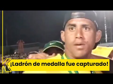 Capturaron a hombre que le robó la medalla a un jugador del Bucaramanga
