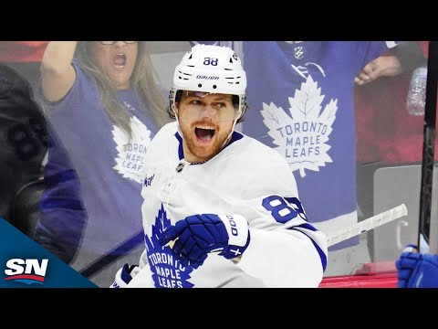 Maple Leafs William Nylander Buries Breakaway Goal In Opening Minute Vs. Flames