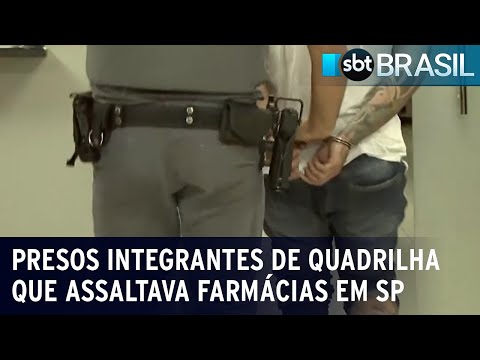 Polícia prende integrantes de quadrilha que assaltava farmácias em SP | SBT Brasil (12/02/24)