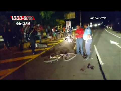 Granada: Choque entre motociclista y ciclista deja a una persona muerta - Nicaragua