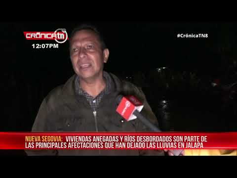 Lluvias provocan afectaciones en Jalapa, Nueva Segovia – Nicaragua