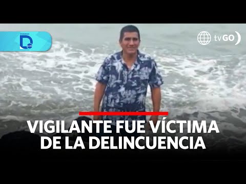 Vigilante fue ultimado tras perseguir a delincuente | Domingo al Día | Perú