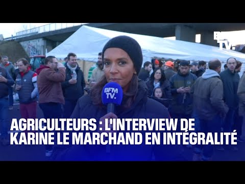 Colère des agriculteurs: l'interview de Karine Le Marchand en intégralité