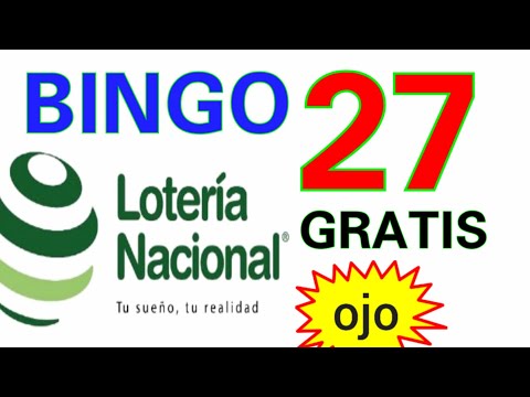 que BINGO HOY (( 27 )) Loteria NACIONAL HOY/ SORTEOS de las LOTERÍAS/ RESULTADO de las LOTERÍAS HOY