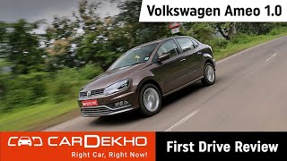 Volkswagen Ameo 1.0 Petrol Review (In Hindi) | CarDekho.com