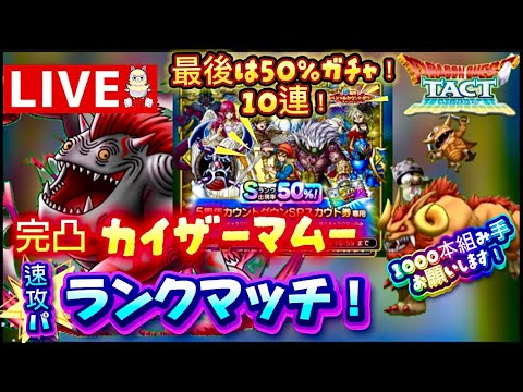 【ドラクエタクト】完凸カイザーまむーランクマッチ！5周年カウントダウンガチャ10連❣そして、組み手をお願いします！