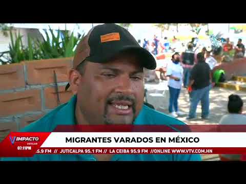 Terminales fronterizas de México colapsadas de migrantes
