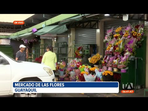 El Mercado de las Flores en Guayaquil oferta sus productos para el Día de las Madres
