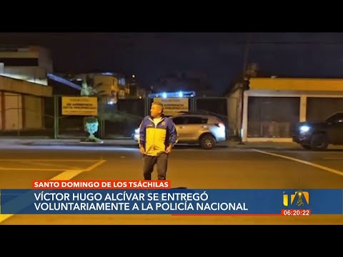 El fiscal Víctor Alcívar se entregó de forma voluntaria a la Policía