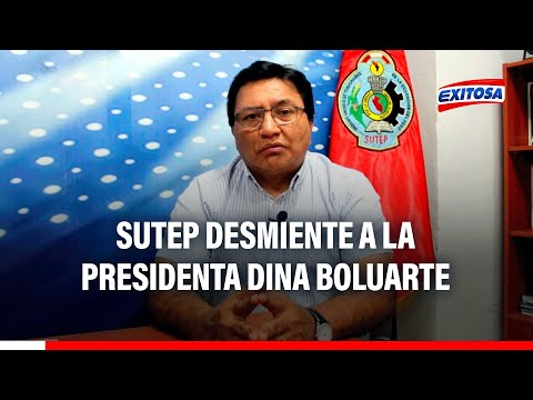 Sutep desmiente a Dina Boluarte: Presentamos reiterados documentos y nunca hemos sido atendidos