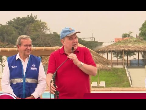 Rafael López Aliaga tras inaugurar playa artificial: Vamos a traer un delfín