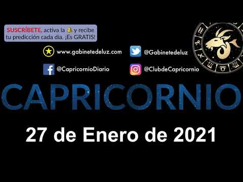 Horóscopo Diario - Capricornio - 27 de Enero de 2021.
