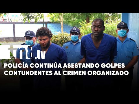 Policía captura a sujetos con más de 14 kilos de cocaína en Rotonda el Güegüense - Nicaragua