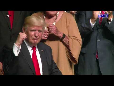 Donald Trump menciona en acto de la Casa Blanca al líder de UNPACU y éste se lo agradece