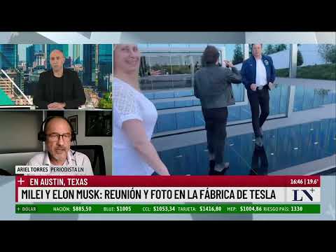 Milei y Elon: reunión y foto en la fábrica de Tesla; en Texas