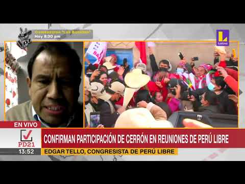 ? Confirman participación de Cerrón en reuniones de Perú libre
