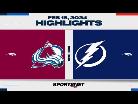 NHL Highlights | Avalanche vs. Lightning - February 15, 2024