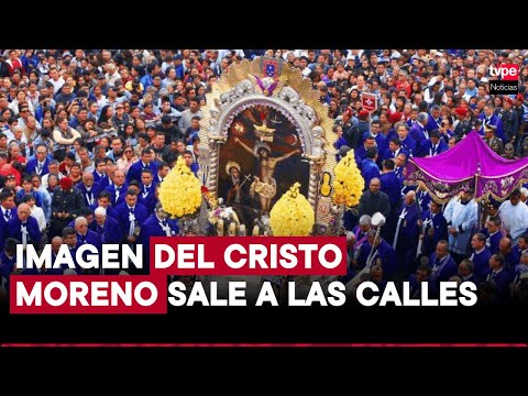 Señor de los Milagros 2024: imagen del Cristo Moreno inició su recorrido