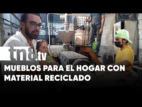 Empresa Tableco en Managua elabora diseños de muebles con plástico reciclable - Nicaragua