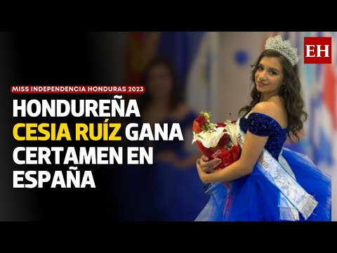 Catracha gana Reina Miss Independencia Honduras 2023 en España
